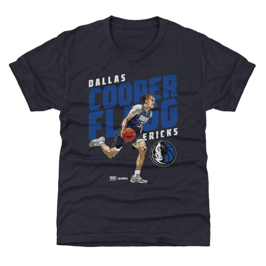 Cooper Flagg Dallas Mavericks 500 Level Youth Slant T-Shirt sale Discount