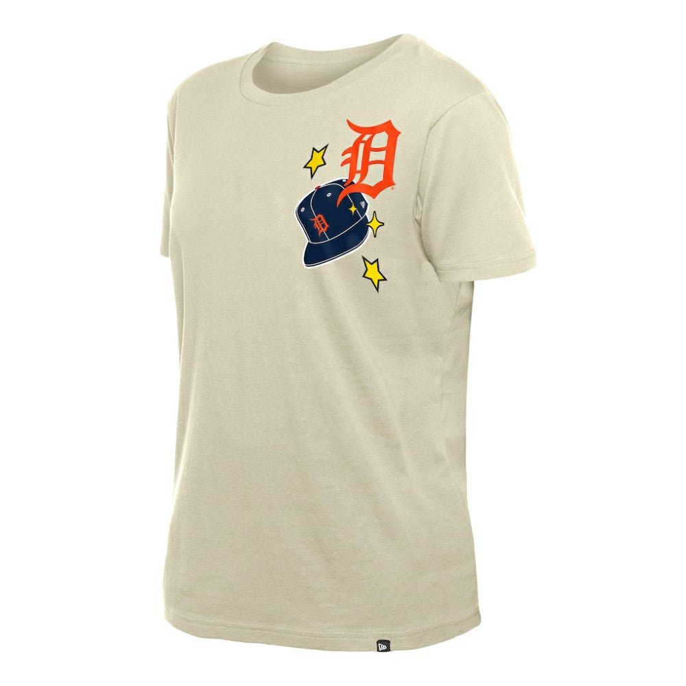 Detroit Tigers New Era Women's Stars & Cap T-Shirt | MLB New