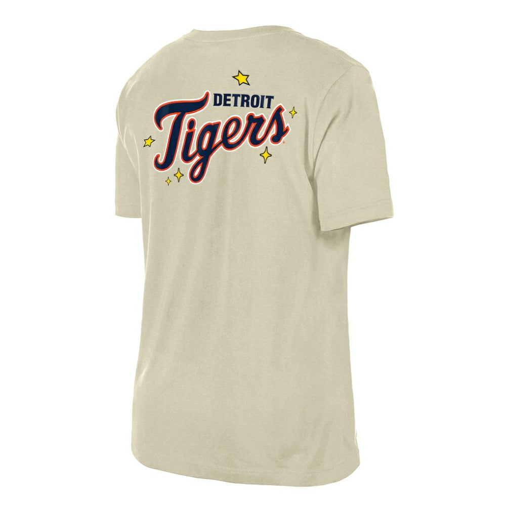 Detroit Tigers New Era Women's Stars & Cap T-Shirt | MLB New