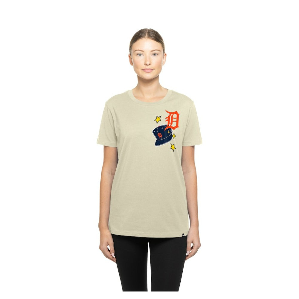 Detroit Tigers New Era Women's Stars & Cap T-Shirt | MLB New