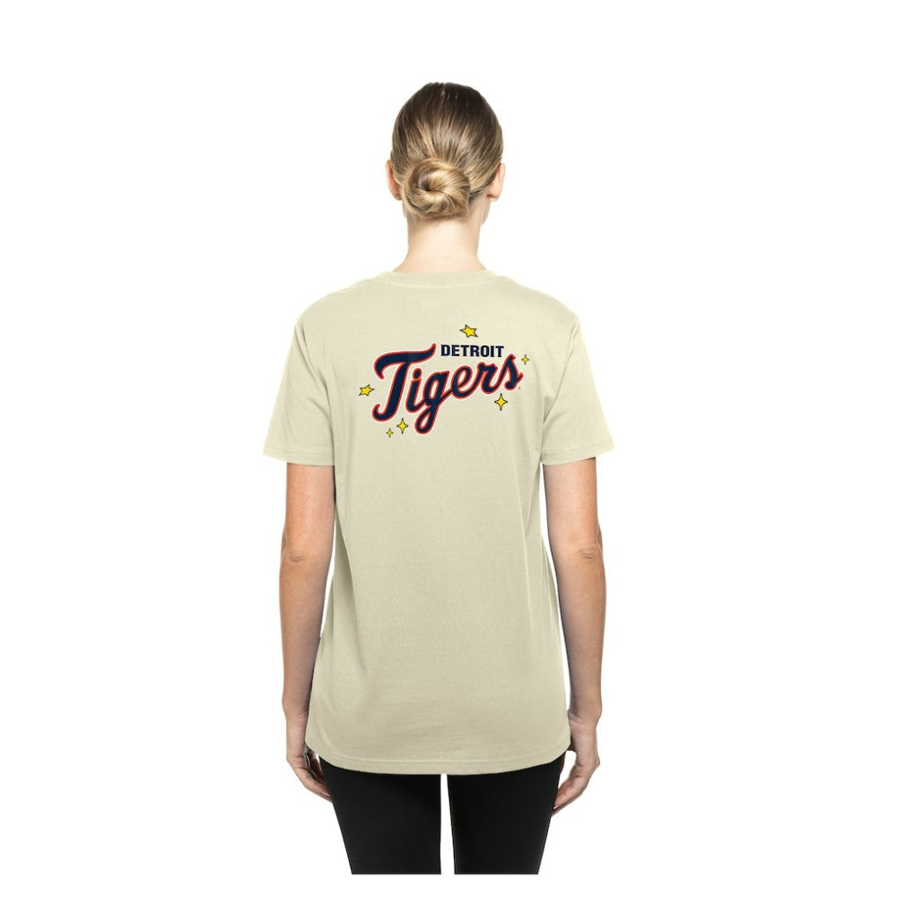 Detroit Tigers New Era Women's Stars & Cap T-Shirt | MLB New