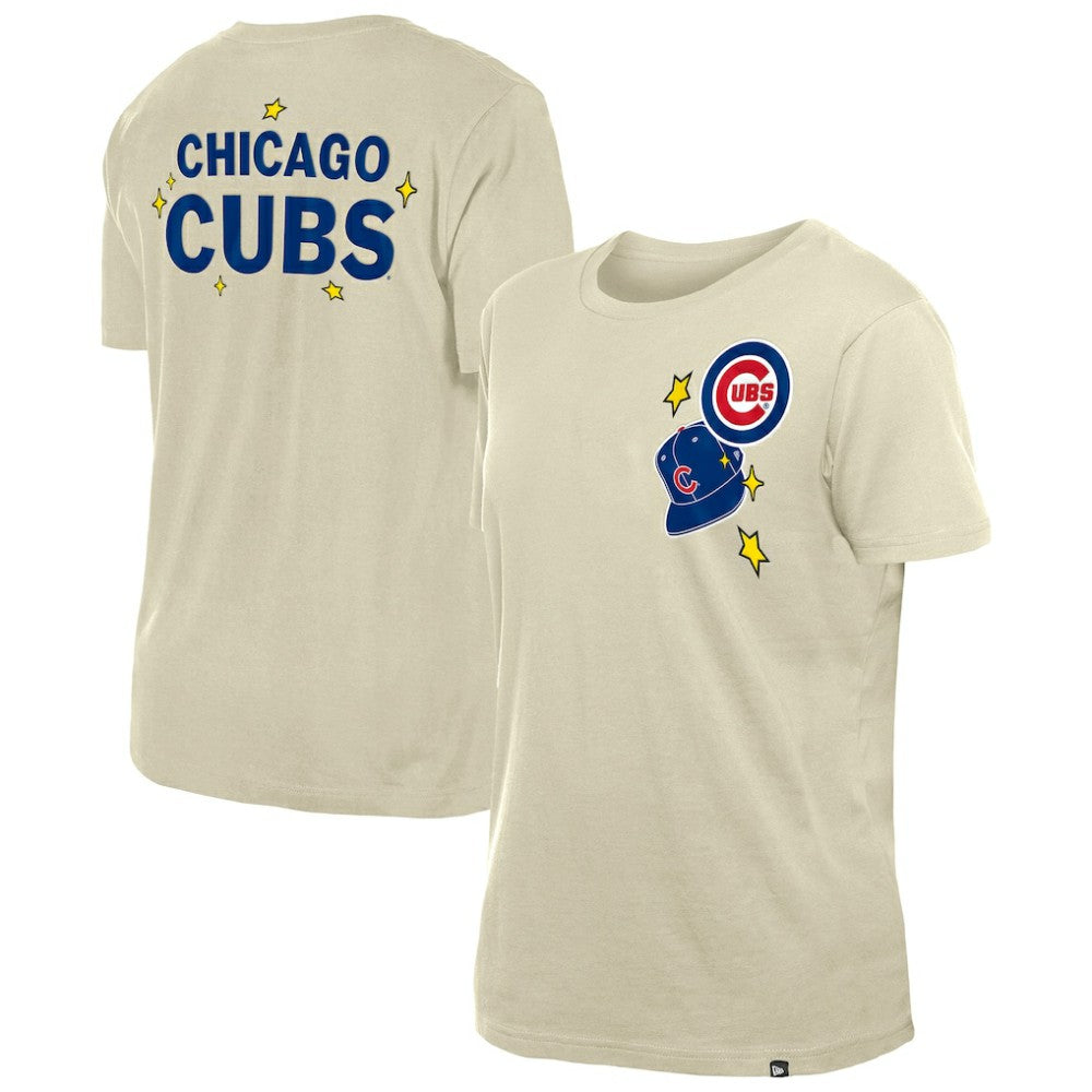 Chicago Cubs New Era Women's Stars & Cap T-Shirt | MLB Online