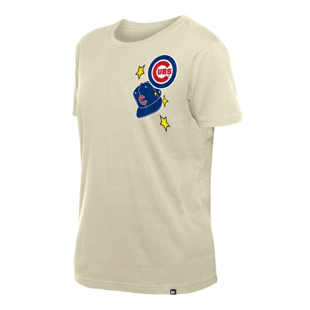 Chicago Cubs New Era Women's Stars & Cap T-Shirt | MLB Online