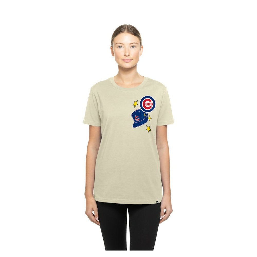 Chicago Cubs New Era Women's Stars & Cap T-Shirt | MLB Online