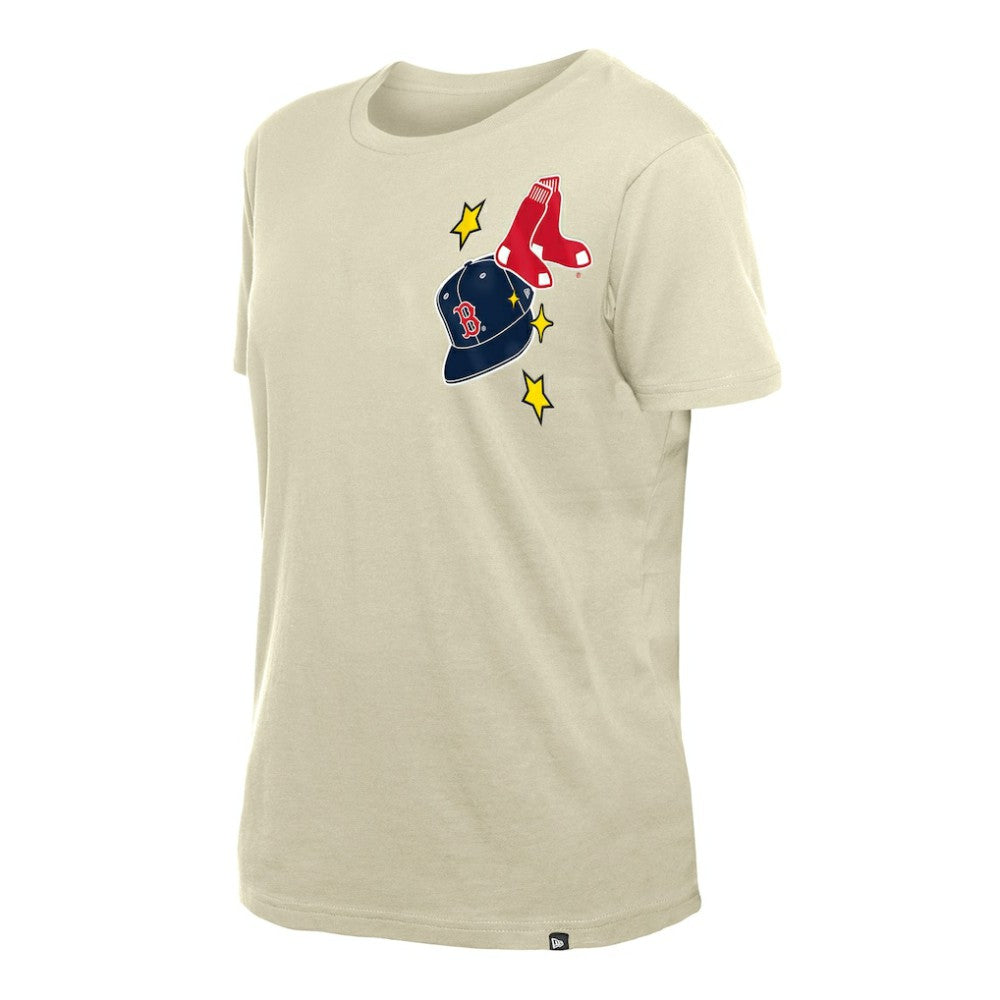 Boston Red Sox New Era Women's Stars & Cap T-Shirt | MLB Shop