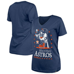 Houston Astros New Era Women's Little Miss 2 V-Neck T-Shirt | MLB Discount