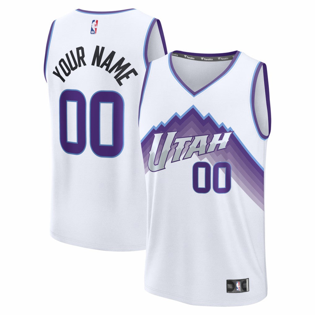 Utah Jazz Youth Fast Break Replica Custom Jersey On Sale