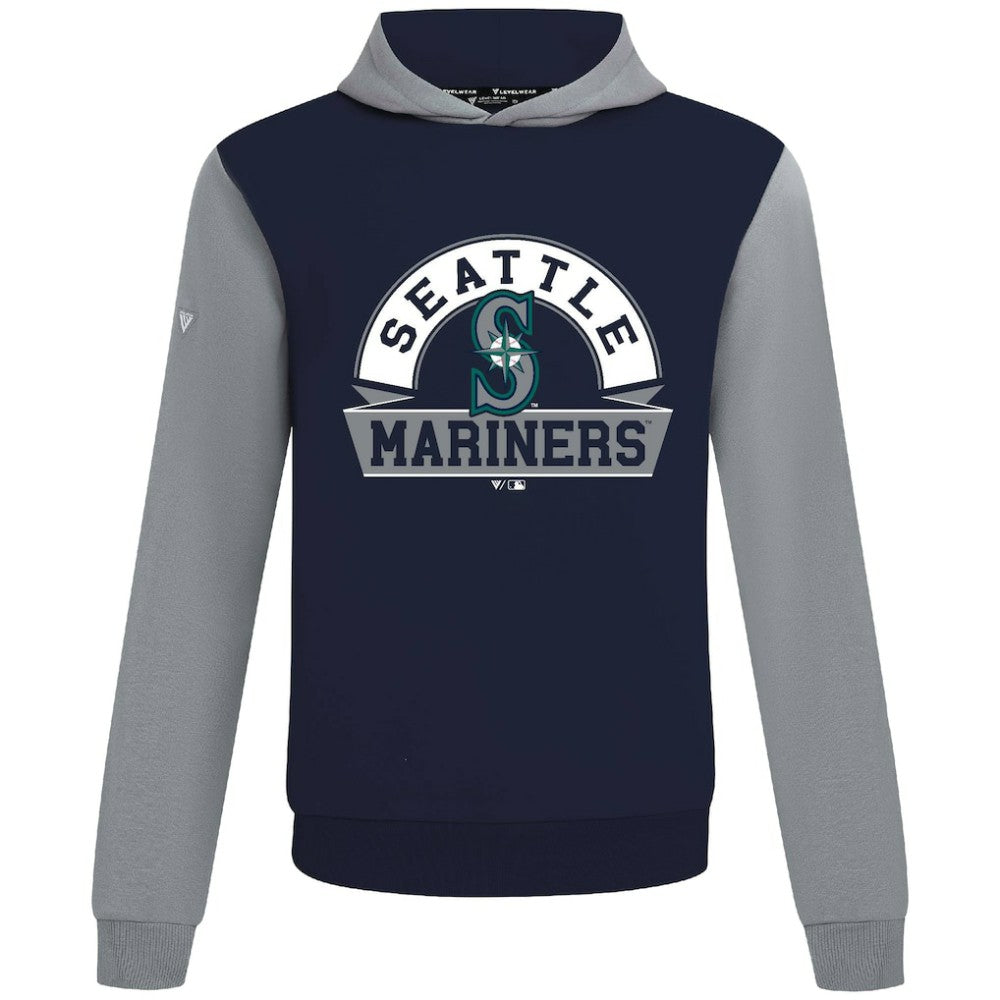 Seattle Mariners Levelwear Throwback Ultimate Banner Arch Hoodie | MLB Outlet