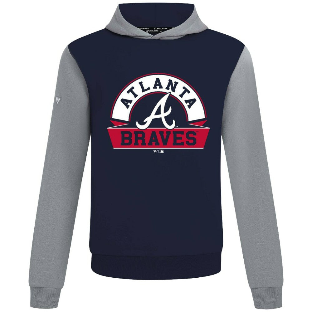 Atlanta Braves Levelwear Throwback Ultimate Banner Arch Hoodie | MLB New