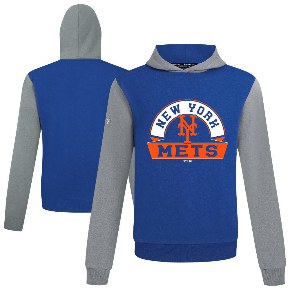 New York Mets Levelwear Throwback Ultimate Banner Arch Hoodie | MLB Sale