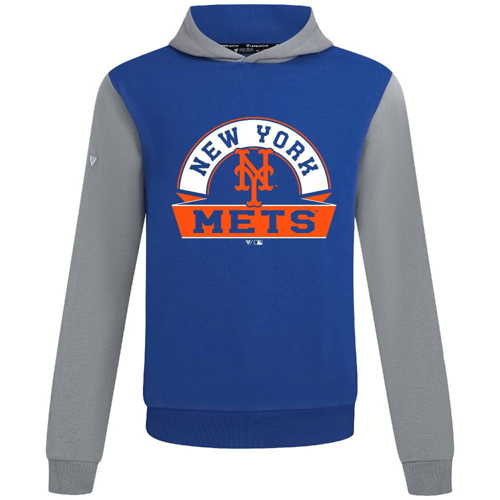 New York Mets Levelwear Throwback Ultimate Banner Arch Hoodie | MLB Sale