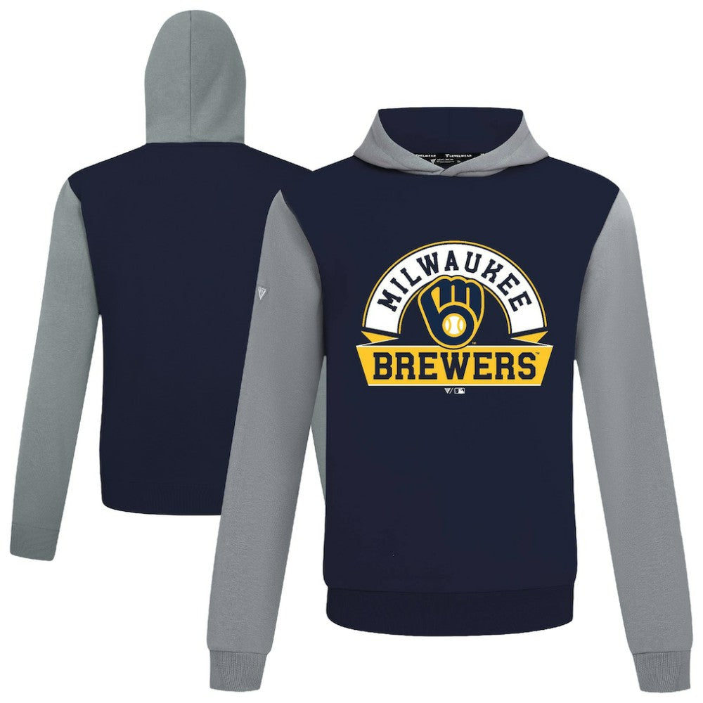 Milwaukee Brewers Levelwear Throwback Ultimate Banner Arch Hoodie | MLB Discount