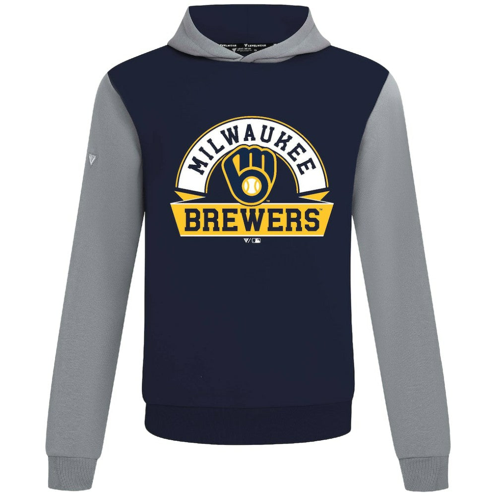 Milwaukee Brewers Levelwear Throwback Ultimate Banner Arch Hoodie | MLB Discount