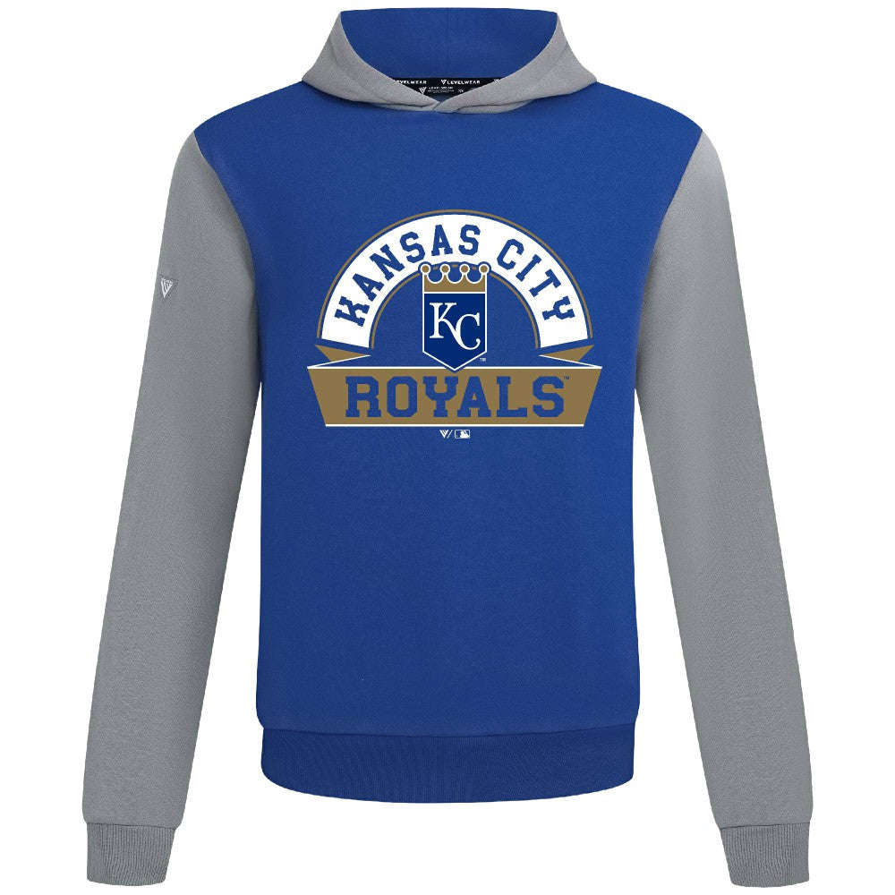 Kansas City Royals Levelwear Throwback Ultimate Banner Arch Hoodie | MLB Online