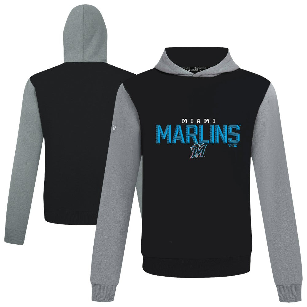 Miami Marlins Levelwear Throwback Carve Ultimate Hoodie | MLB New