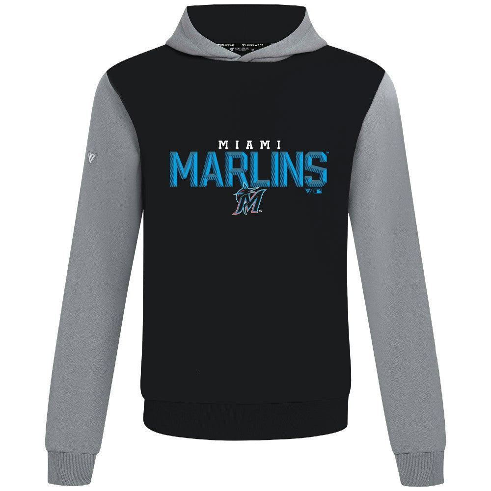 Miami Marlins Levelwear Throwback Carve Ultimate Hoodie | MLB New