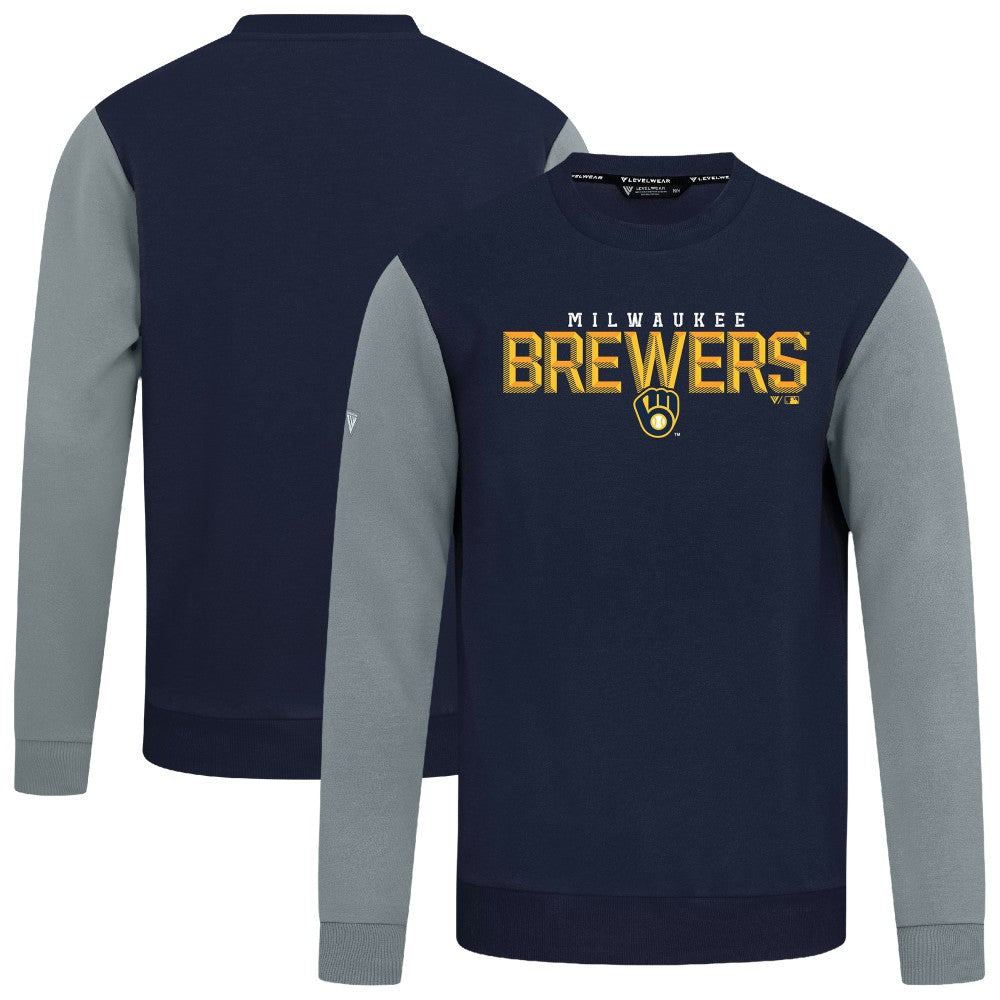 Milwaukee Brewers Levelwear Throwback Ultimate Carve Sweatshirt | MLB Online