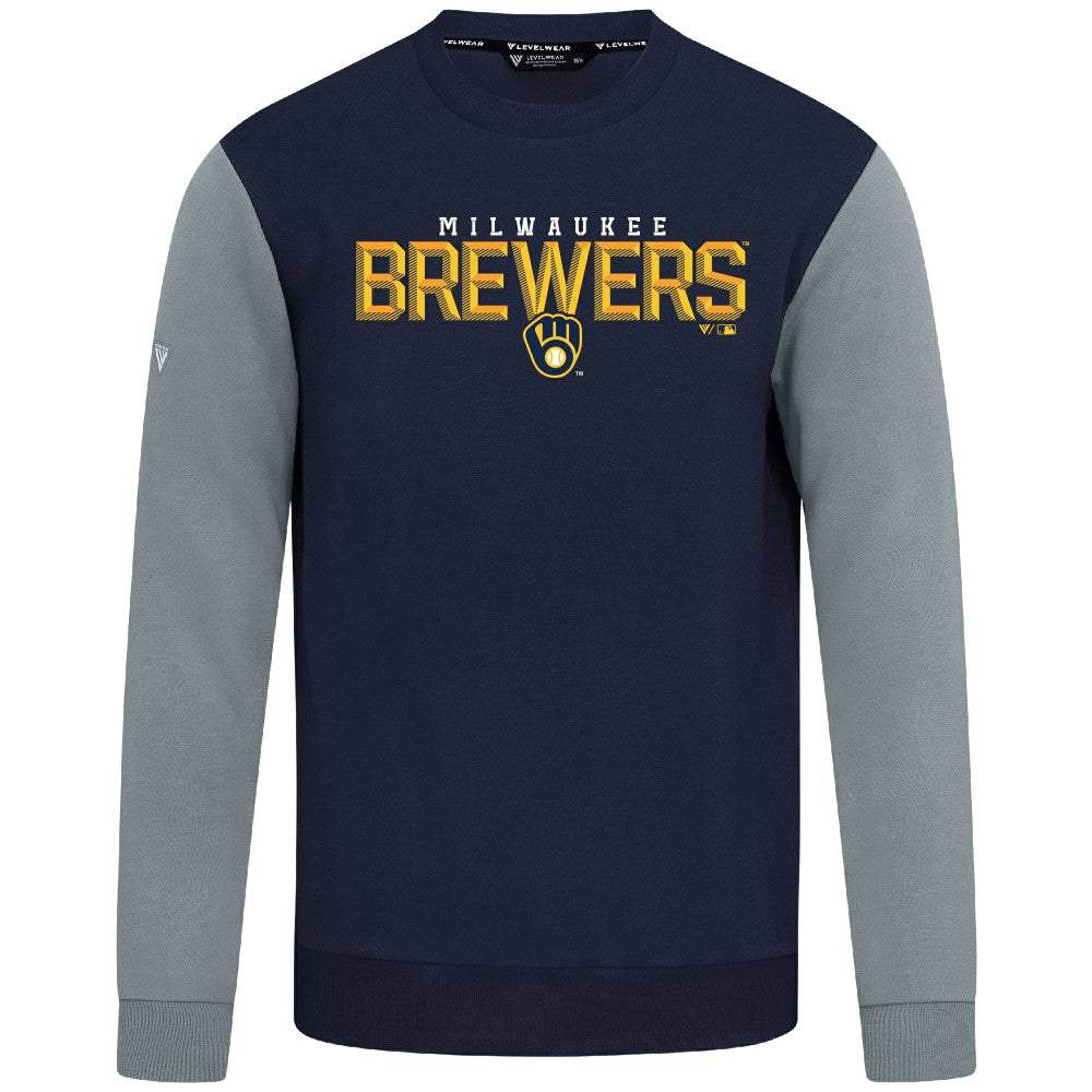 Milwaukee Brewers Levelwear Throwback Ultimate Carve Sweatshirt | MLB Online