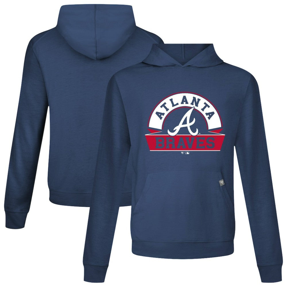 Atlanta Braves Levelwear Relay Banner Arch Pullover Hoodie | MLB New