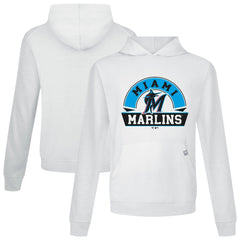 Miami Marlins Levelwear Relay Banner Arch Pullover Hoodie | MLB Outlet