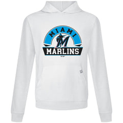 Miami Marlins Levelwear Relay Banner Arch Pullover Hoodie | MLB Outlet