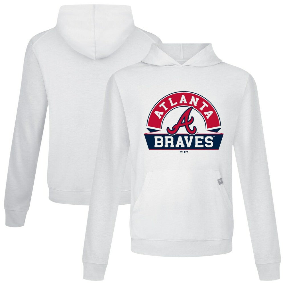 Atlanta Braves Levelwear Relay Banner Arch Pullover Hoodie | MLB Outlet