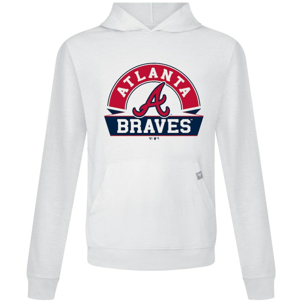 Atlanta Braves Levelwear Relay Banner Arch Pullover Hoodie | MLB Outlet