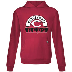 Cincinnati Reds Levelwear Relay Banner Arch Pullover Hoodie | MLB Discount
