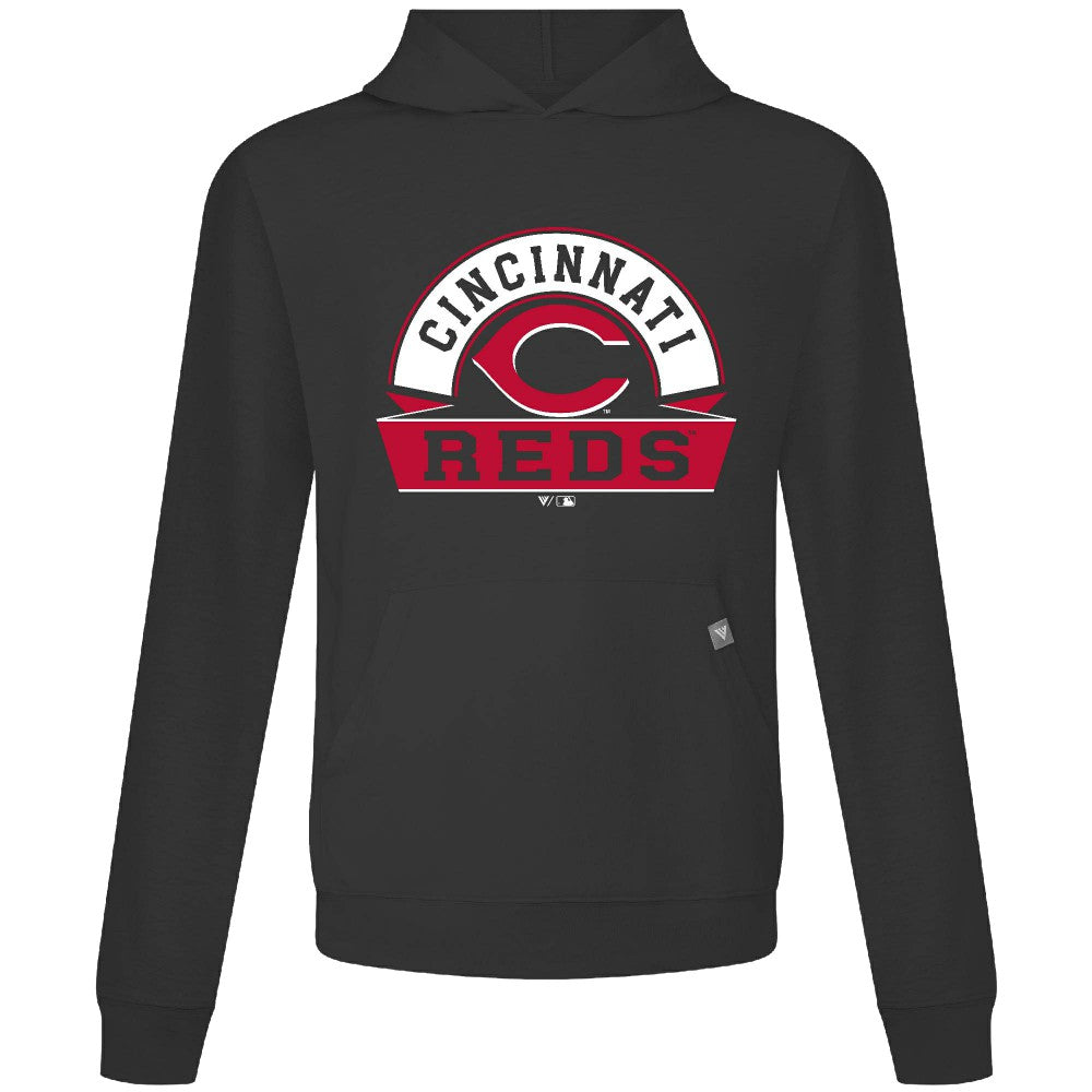 Cincinnati Reds Levelwear Relay Banner Arch Pullover Hoodie | MLB Outlet