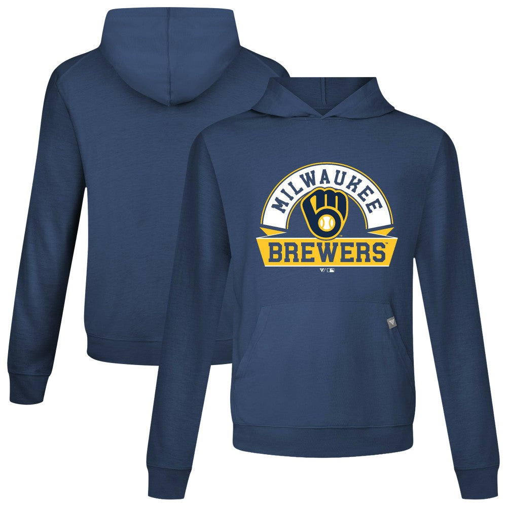 Milwaukee Brewers Levelwear Relay Banner Arch Pullover Hoodie | MLB New
