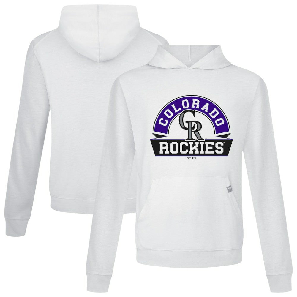 Colorado Rockies Levelwear Relay Banner Arch Pullover Hoodie | MLB US