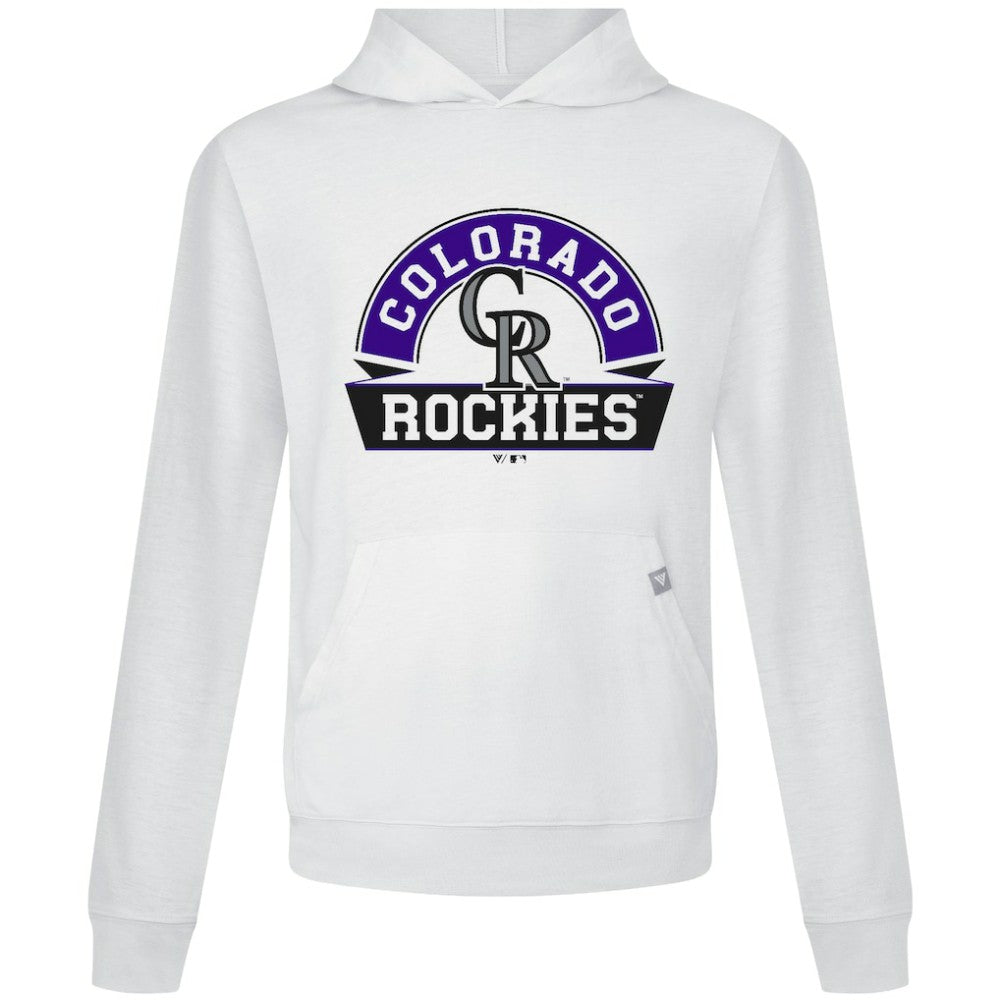 Colorado Rockies Levelwear Relay Banner Arch Pullover Hoodie | MLB US