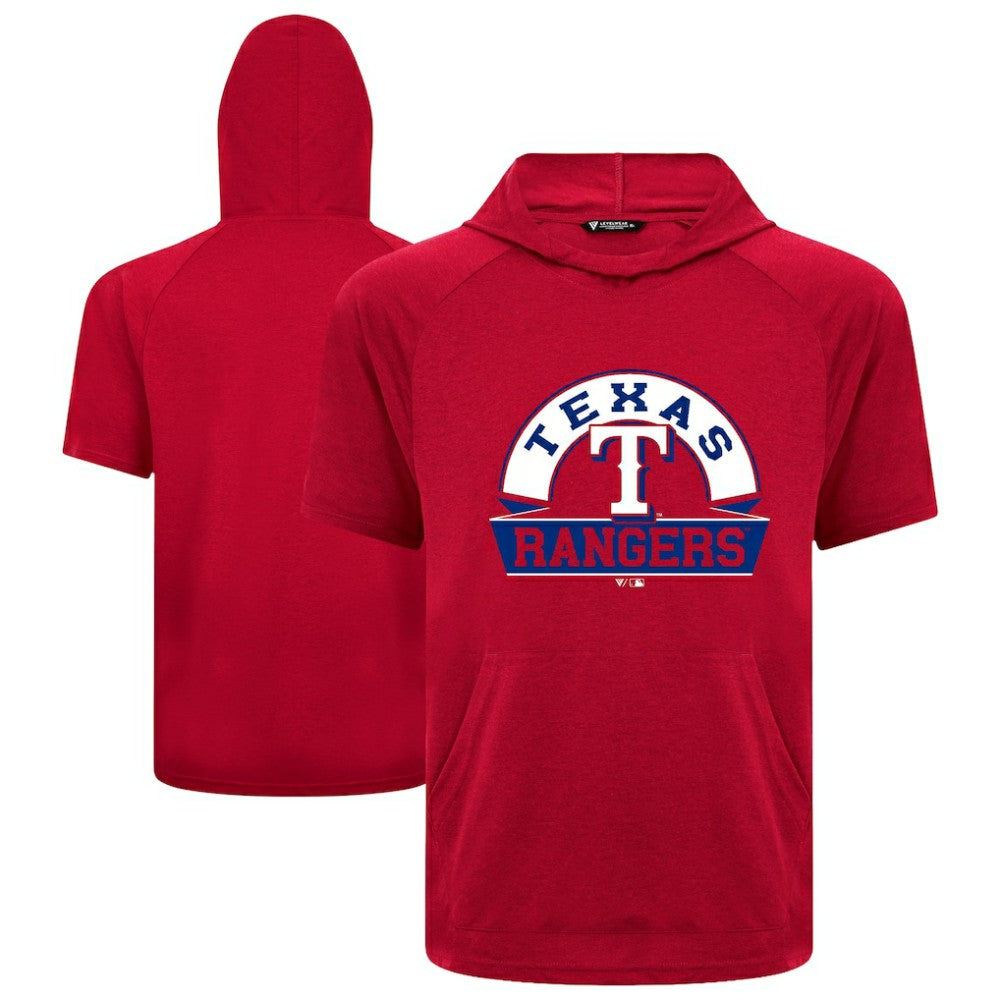 Texas Rangers Levelwear Phase Banner Arch Hoodie T-Shirt | MLB US