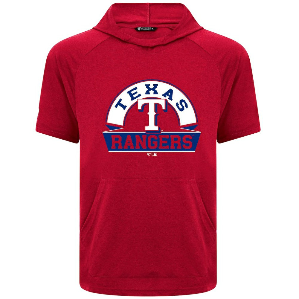 Texas Rangers Levelwear Phase Banner Arch Hoodie T-Shirt | MLB US