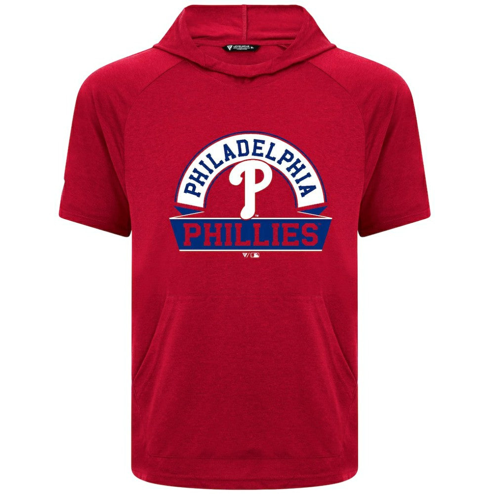 Philadelphia Phillies Levelwear Phase Banner Arch Hoodie T-Shirt | MLB Shop