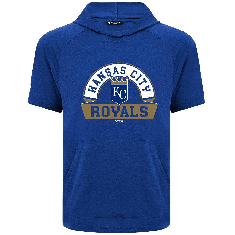 Kansas City Royals Levelwear Phase Banner Arch Hoodie T-Shirt | MLB Outlet