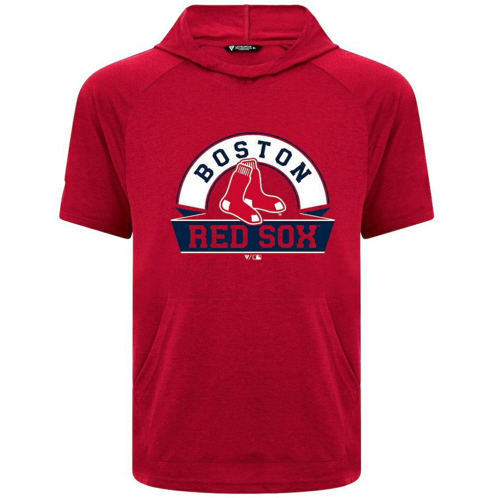 Boston Red Sox Levelwear Phase Banner Arch Hoodie T-Shirt | MLB Outlet