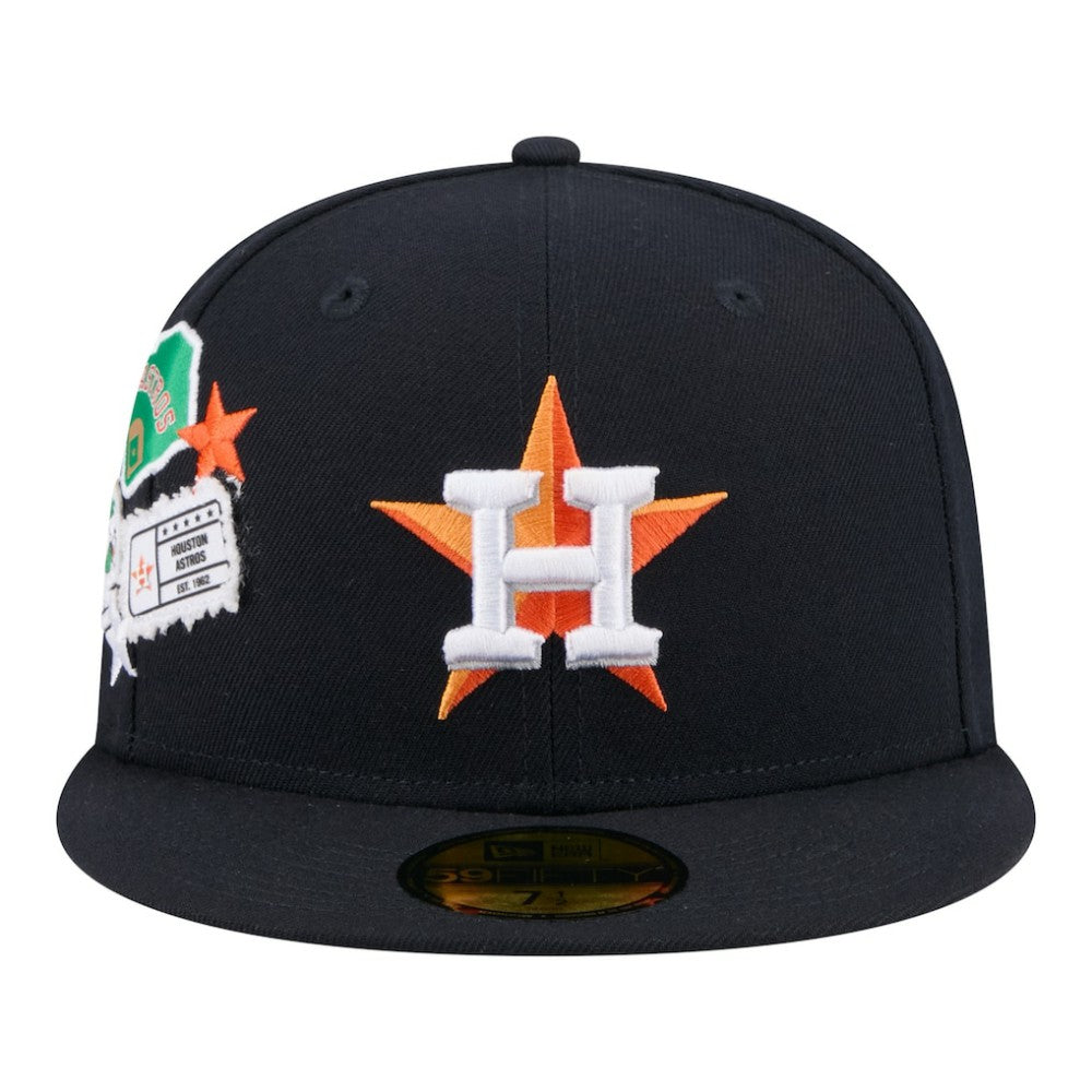 Houston Astros New Era City Patch 59FIFTY Fitted Hat | MLB Discount