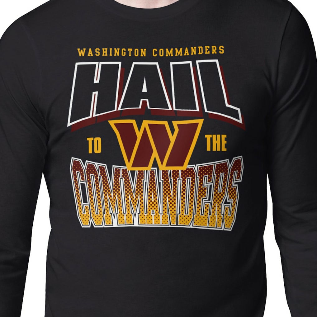Washington Commanders  Starter Comic Style Slogan Long Sleeve T-Shirt