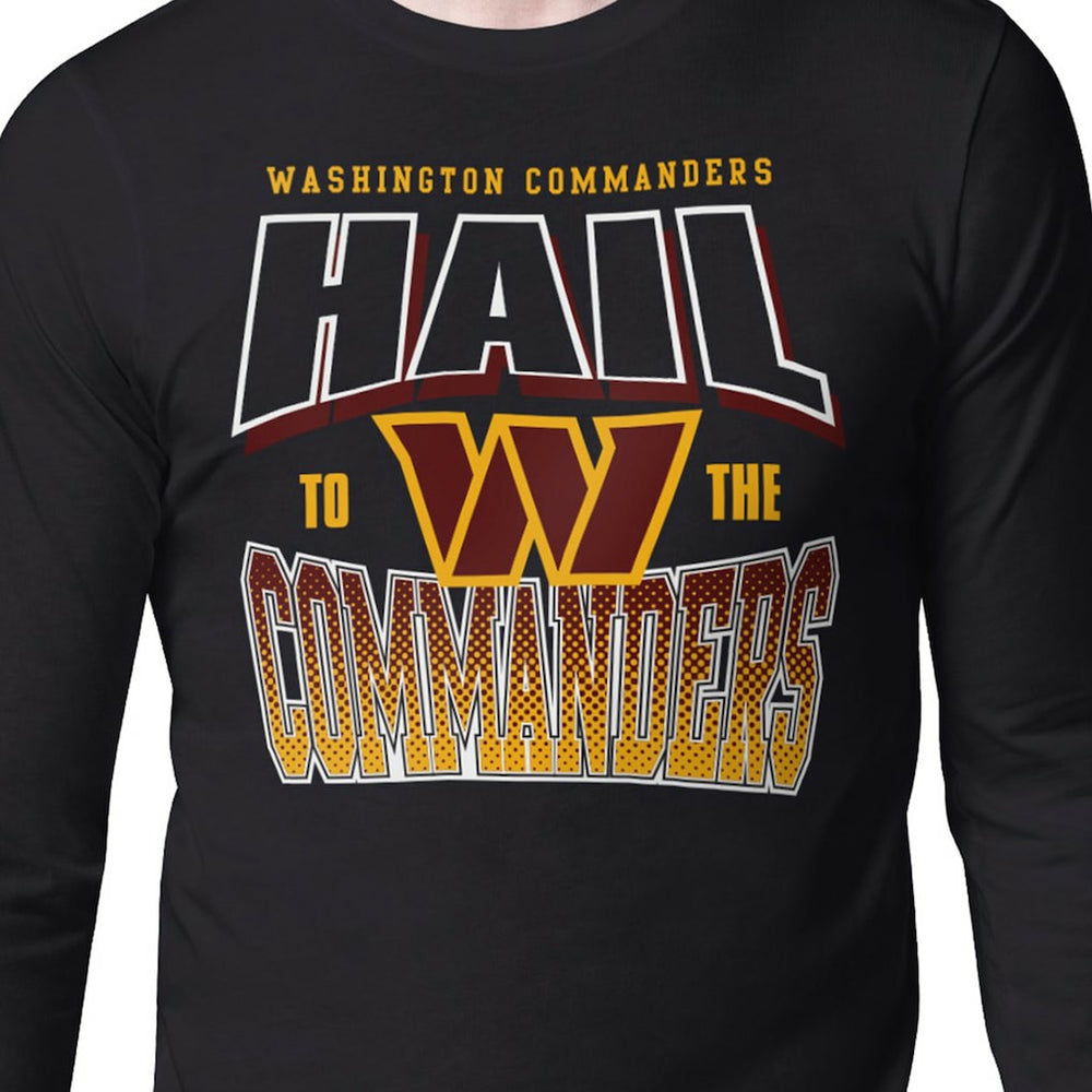 Washington Commanders  Starter Comic Style Slogan Long Sleeve T-Shirt