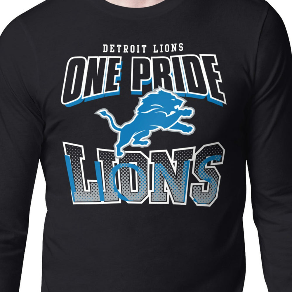 Detroit Lions  Starter Comic Style Slogan Long Sleeve T-Shirt