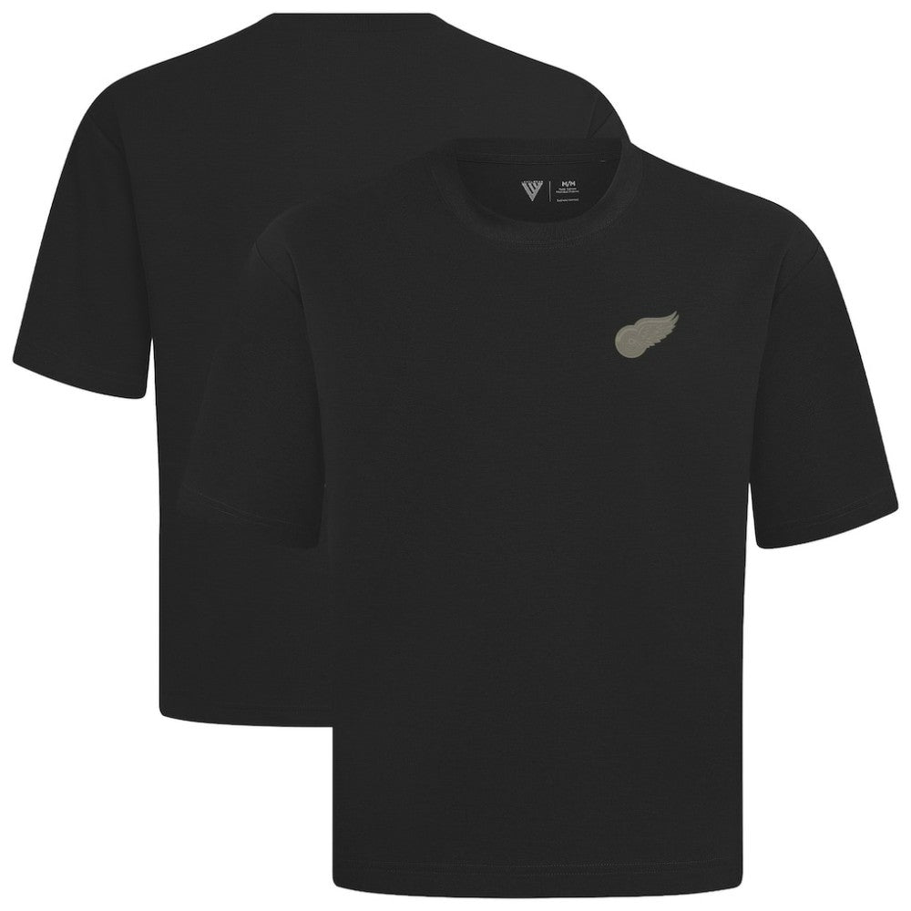Detroit Red Wings Levelwear Copper Oversized Luxe Signature Knit T-Shirt On Sale