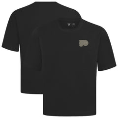 Philadelphia Flyers Levelwear Copper Oversized Luxe Signature Knit T-Shirt On Sale