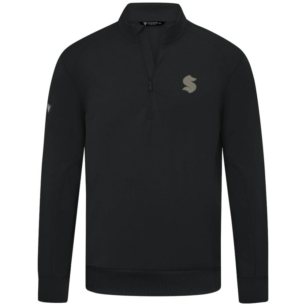 Seattle Kraken Levelwear Copper Upright Quarter-Zip Pullover Discount