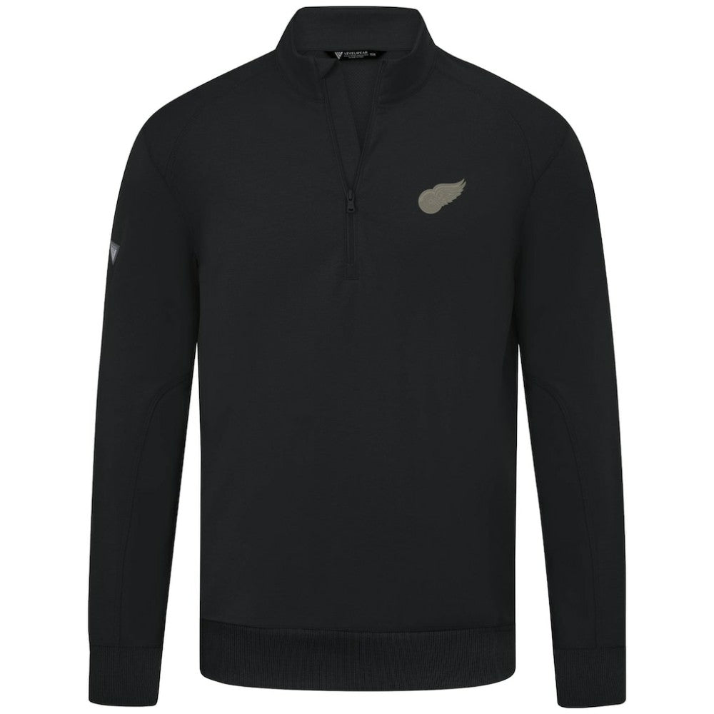 Detroit Red Wings Levelwear Copper Upright Quarter-Zip Pullover Outlet