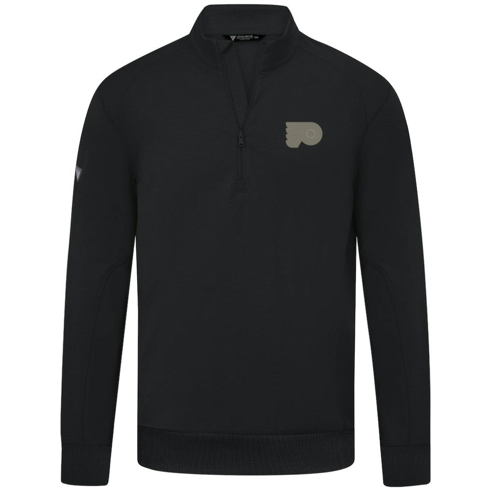Philadelphia Flyers Levelwear Copper Upright Quarter-Zip Pullover On Sale