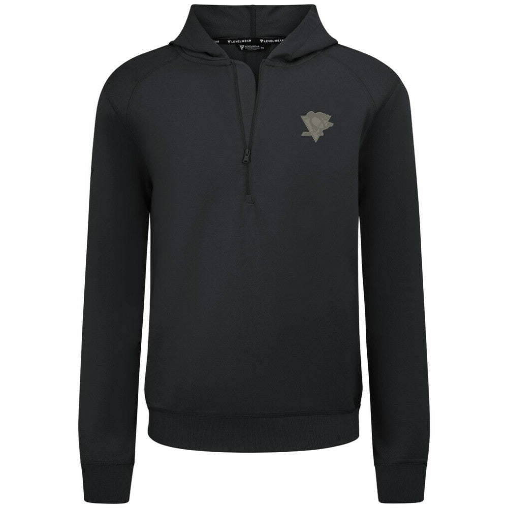 Pittsburgh Penguins Levelwear Technic Quarter-Zip Pullover Hoodie Sale