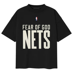 Brooklyn Nets Fear of God x NBA Classic Fit T-Shirt On Sale