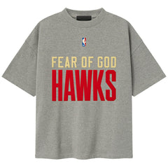 Atlanta Hawks Fear of God x NBA Unisex 90s T-Shirt New