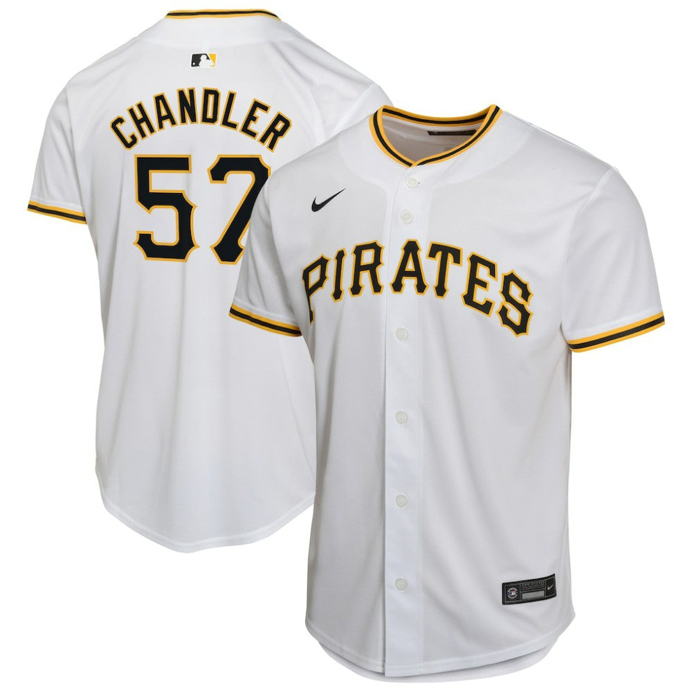 Bubba Chandler Pittsburgh Pirates Youth Home Player Game Jersey - White